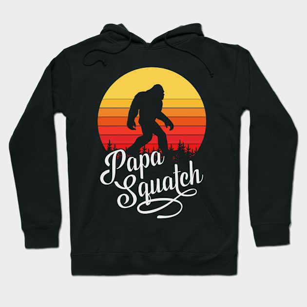 Papa Squatch, Funny Gift for Sasquatch Dad, Bigfoot Sci-Fi Cryptid Hoodie by ThatVibe